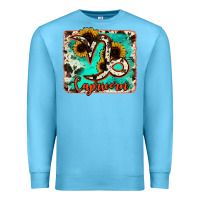 Ocean Blue capricorn turquoise cowhide Premium Sweatshirt - RanaPortraitStore