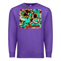 Purple capricorn turquoise cowhide Premium Sweatshirt - RanaPortraitStore