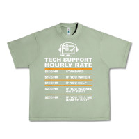 Oil Green tech support hourly rate t shirt Urban Heavy Tee - linhVisuals