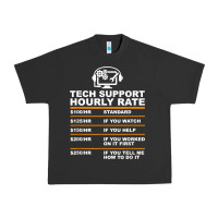 Pigment Black tech support hourly rate t shirt Urban Heavy Tee - linhVisuals