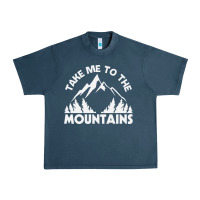 Midnight Navy take me to the mountains nature lover Urban Heavy Tee - linhVisuals