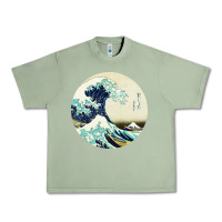 Oil Green great wave Urban Heavy Tee - linhVisuals