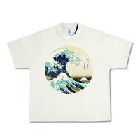 Pistachio great wave Urban Heavy Tee - linhVisuals