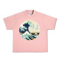 Salmon great wave Urban Heavy Tee - linhVisuals