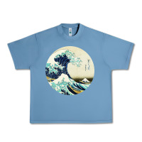 Pebble Blue great wave Urban Heavy Tee - linhVisuals