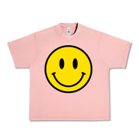 Salmon vintage retro happy smiley face 80's 90's aesthetic sweatshirt Urban Heavy Tee - linhVisuals
