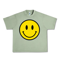 Oil Green vintage retro happy smiley face 80's 90's aesthetic sweatshirt Urban Heavy Tee - linhVisuals