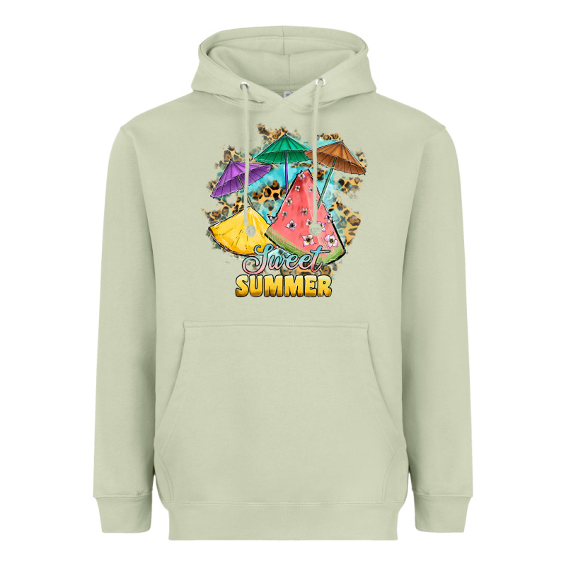 Sweet Summer Watermelon Pineapple Fruits Heavyweight Hoodie by RanaPortraitStore | Teevron