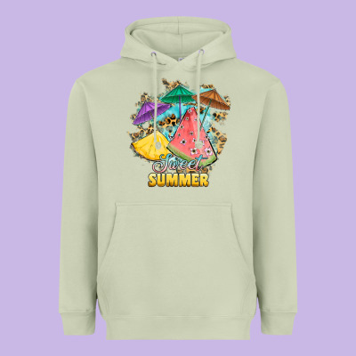 Sweet Summer Watermelon Pineapple Fruits Heavyweight Hoodie Designed By Ranaportraitstore