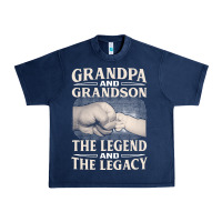 Navy grandpa and grandson the legend t  shirtgrandpa and grandson the legen Urban Heavy Tee - linhVisuals