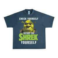 Midnight Navy sh.rek check yourself before you sh.rek yourself t shirt Urban Heavy Tee - linhVisuals