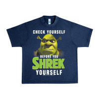 Navy sh.rek check yourself before you sh.rek yourself t shirt Urban Heavy Tee - linhVisuals