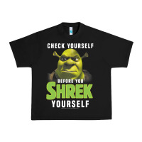 Black sh.rek check yourself before you sh.rek yourself t shirt Urban Heavy Tee - linhVisuals