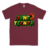 Burgundy Juneteenth Classic Tee - FaDigitalArtStudio