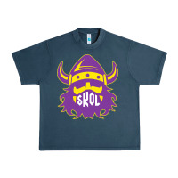 Midnight Navy skol nordic viking helmet shirt Urban Heavy Tee - linhVisuals