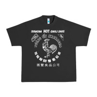 Pigment Black sriracha official hot chili sauce men's graphic Urban Heavy Tee - linhVisuals