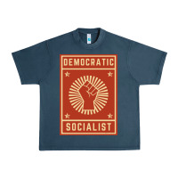 Midnight Navy democratic socialist Urban Heavy Tee - linhVisuals