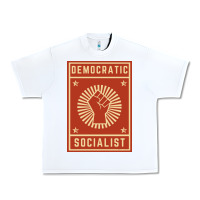 White democratic socialist Urban Heavy Tee - linhVisuals
