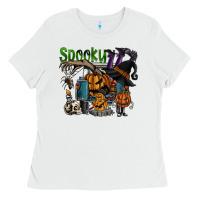 White spooky Ladies Tee - SublimationCraftShop
