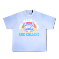 Grape Ice skiing t  shirt ski goggles cat the meowtains are calling skier winter Urban Heavy Tee - linhVisuals
