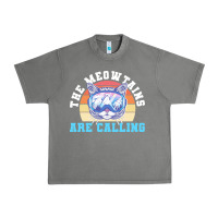 Tornado skiing t  shirt ski goggles cat the meowtains are calling skier winter Urban Heavy Tee - linhVisuals