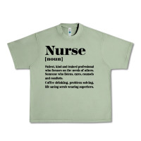 Oil Green nurse Urban Heavy Tee - linhVisuals
