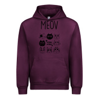 Mauve Wine Meow Urban Hoodie - Bettercallsaul