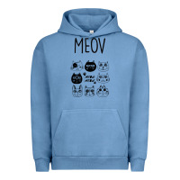 Pigment Pebble Blue Meow Urban Hoodie - Bettercallsaul
