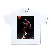 White Michael JorDunk Urban Heavy Tee - linhVisuals