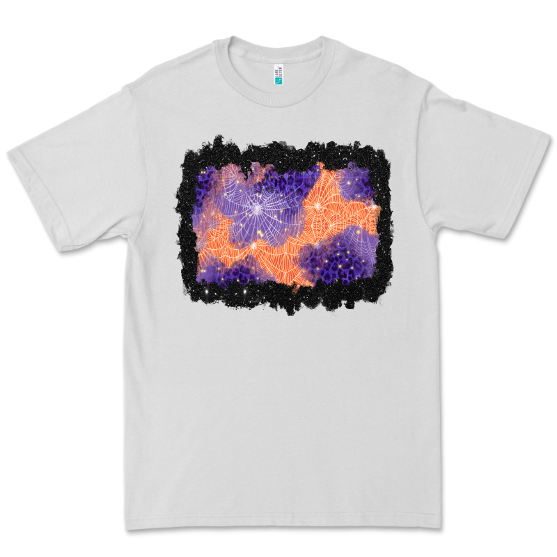 Halloween Spider Web Background Premium Tee by BundleAndBundleShop | Teevron
