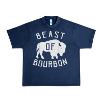 Beast Of Bourbon Drinking Whiskey Design Bison Buffalo Party T Shirt Urban Heavy Tee | Teevron