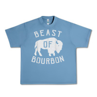 Pebble Blue beast of bourbon drinking whiskey design bison buffalo party t shirt Urban Heavy Tee - linhVisuals