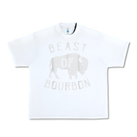 White beast of bourbon drinking whiskey design bison buffalo party t shirt Urban Heavy Tee - linhVisuals