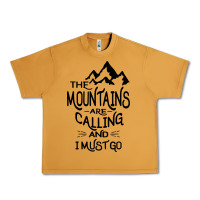 Peanut Butter the mountains are calling and i must go   black Urban Heavy Tee - linhVisuals
