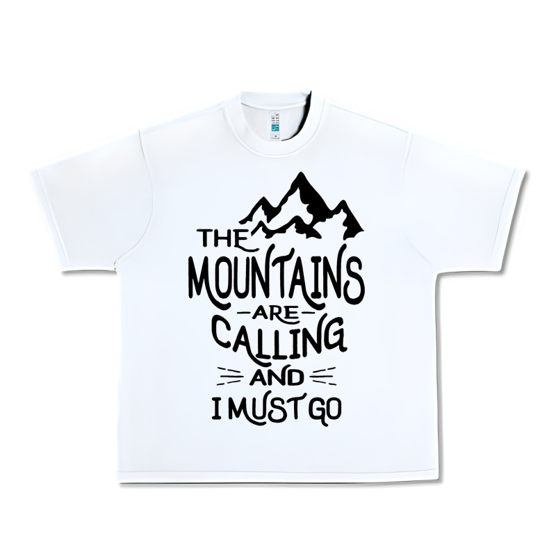 The Mountains Are Calling And I Must Go   Black Urban Heavy Tee by linhVisuals | Teevron