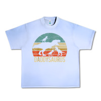 Grape Ice daddy dinosaur daddysaurus 3 three kids xmas christmas gift t shirt Urban Heavy Tee - linhVisuals