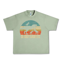 Oil Green daddy dinosaur daddysaurus 3 three kids xmas christmas gift t shirt Urban Heavy Tee - linhVisuals