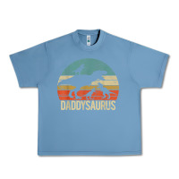 Pebble Blue daddy dinosaur daddysaurus 3 three kids xmas christmas gift t shirt Urban Heavy Tee - linhVisuals