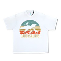 White daddy dinosaur daddysaurus 3 three kids xmas christmas gift t shirt Urban Heavy Tee - linhVisuals
