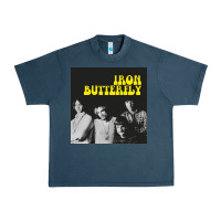Midnight Navy iron butterfly Urban Heavy Tee - linhVisuals