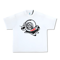 White Turbo Urban Heavy Tee - linhVisuals
