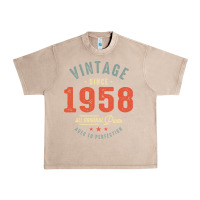 French Oak Vintage Since 1958 - 64th Birthday Retro Classic Urban Heavy Tee - linhVisuals