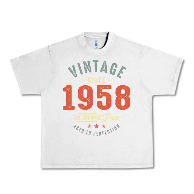 Vintage Since 1958 - 64th Birthday Retro Classic Urban Heavy Tee by linhVisuals | Teevron