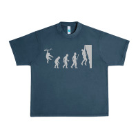 Midnight Navy funny rock climbing evolution Urban Heavy Tee - linhVisuals
