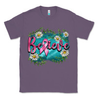 Lavender breast cancer believe Classic Tee - BarkalooDesign