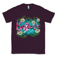 Plum breast cancer believe Classic Tee - BarkalooDesign