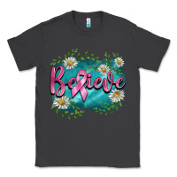 Smoke breast cancer believe Classic Tee - BarkalooDesign