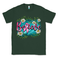 Sports Green breast cancer believe Classic Tee - BarkalooDesign