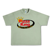 Oil Green Pizza King Cowboy Urban Heavy Tee - linhVisuals