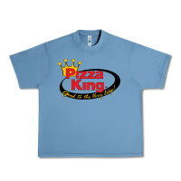 Pebble Blue Pizza King Cowboy Urban Heavy Tee - linhVisuals